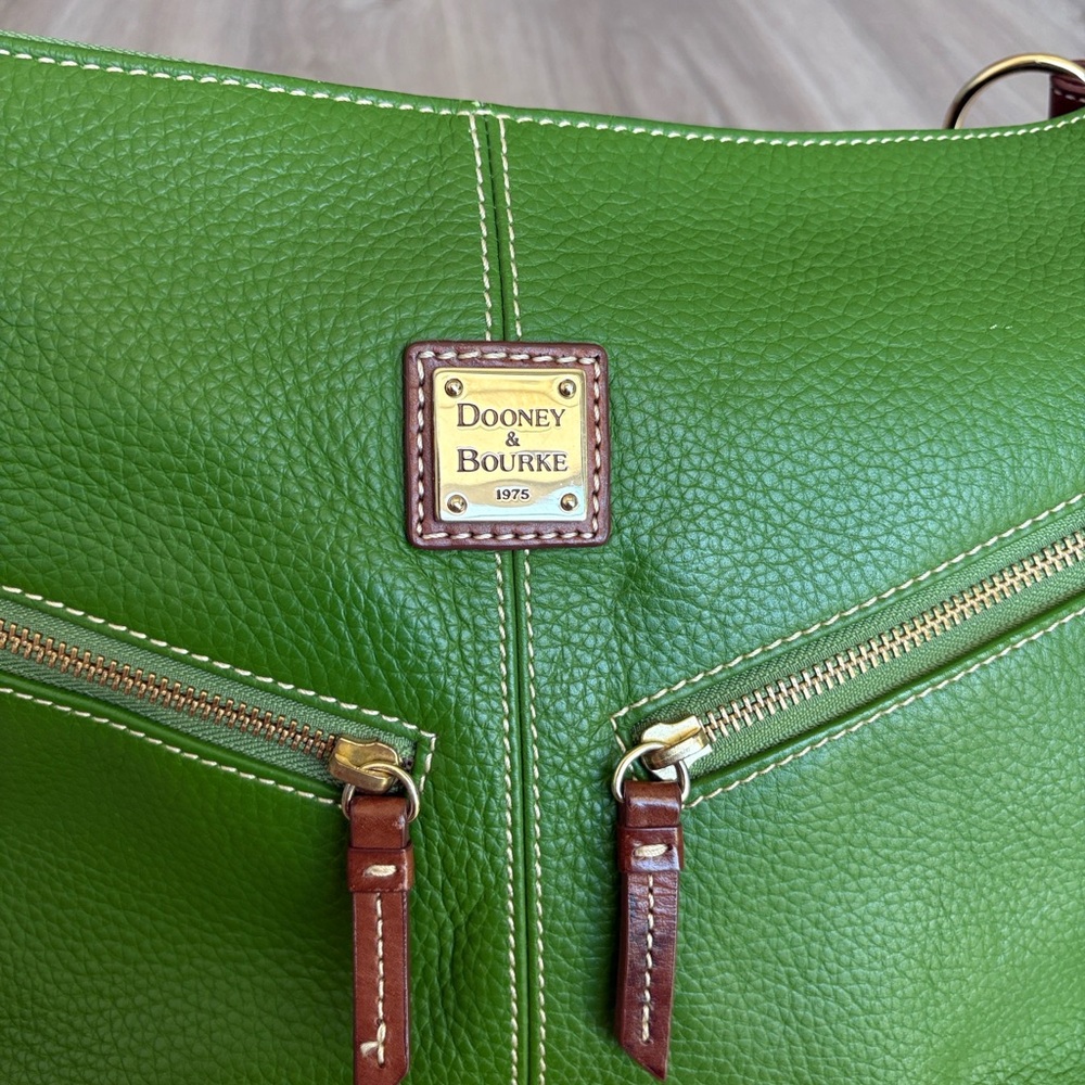 Dooney & Bourke Vibrant Green Mary Bag - Picture 2 of 10